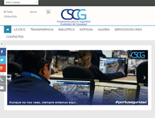 Tablet Screenshot of cscg.gob.ec